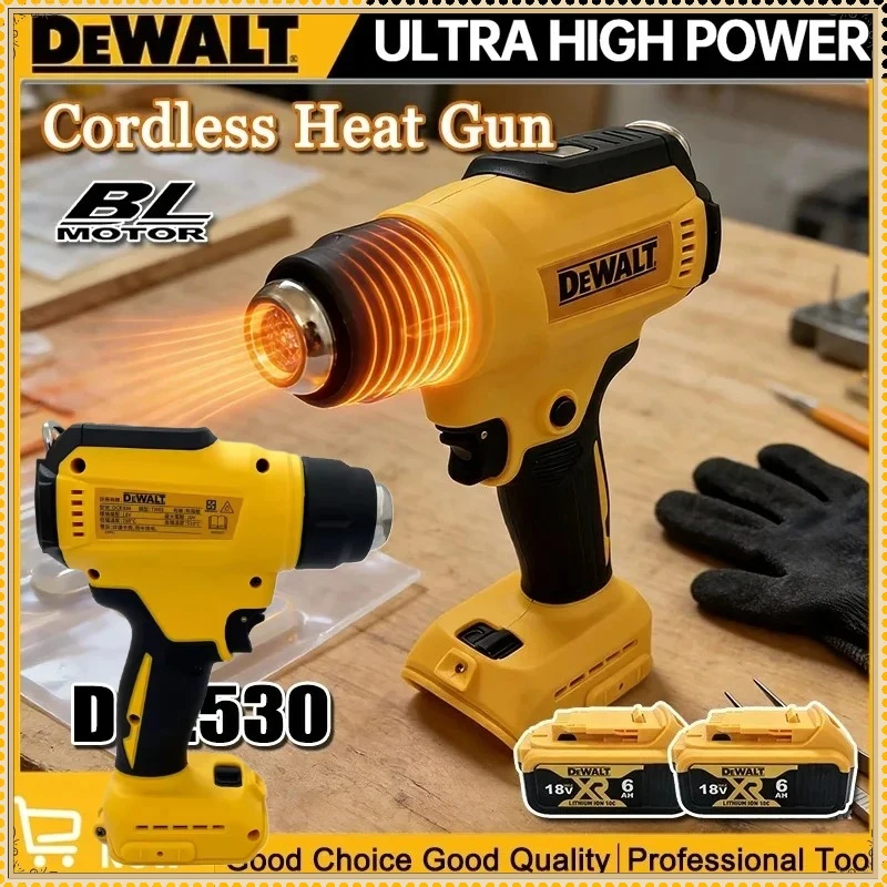 Беспроводной термофен Dewalt 300W DCE530, мощный инструмент для сварки и термоусадочной упаковки, работает от аккумулятора Dewalt.
Беспроводной термофен Dewalt 300W DCE530, мощный инструмент для сварки и термоусадочной упаковки, работает от аккумулятора Dewalt.