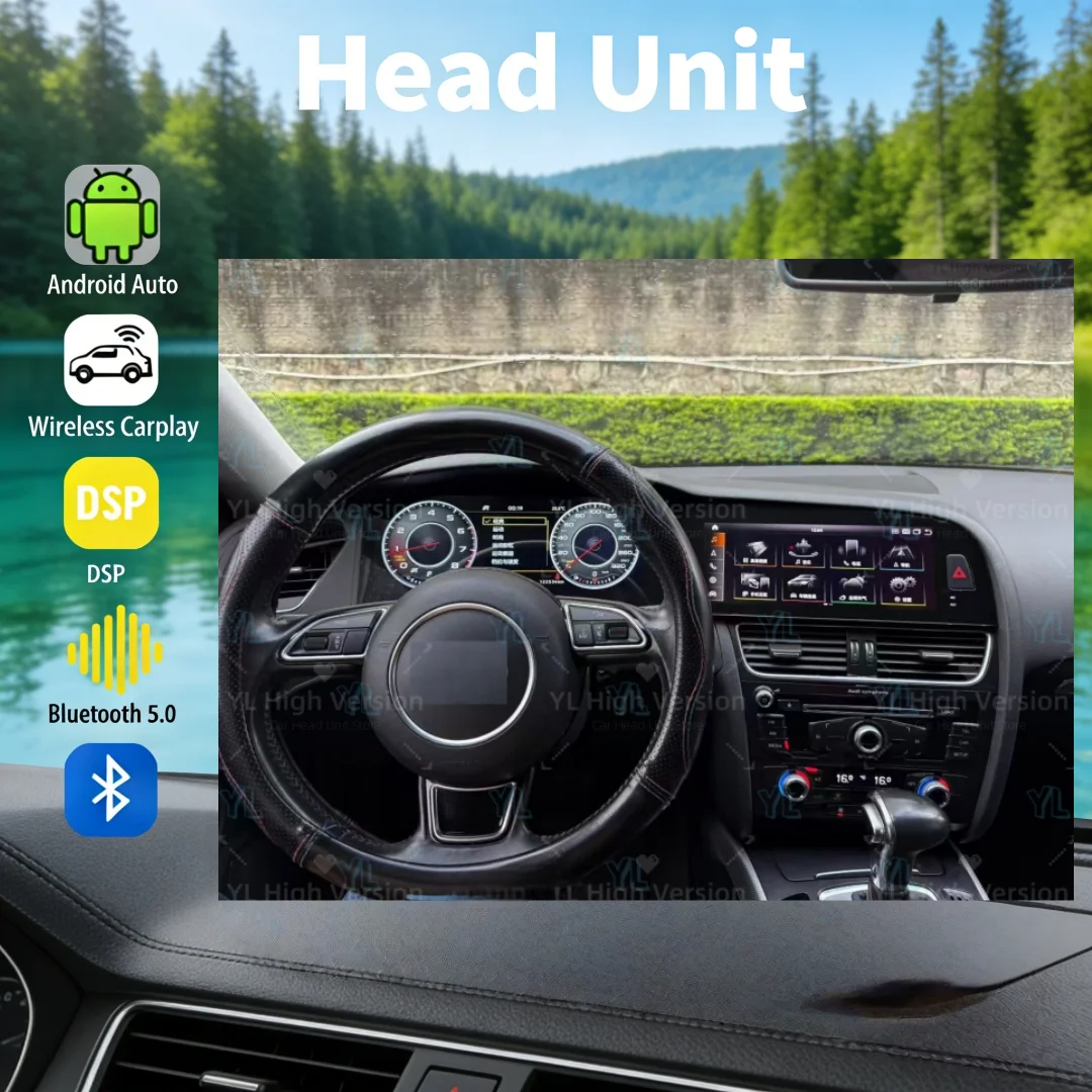 Android 13 Car Dual Screen Carplay For Audi A4 A5 S4 S5 B8 2009-2016 GPS Navigation Auto Head Unit Multimedia Player Car Radio
Android 13 Car Dual Screen Carplay For Audi A4 A5 S4 S5 B8 2009-2016 GPS Navigation Auto Head Unit Multimedia Player Car Radio