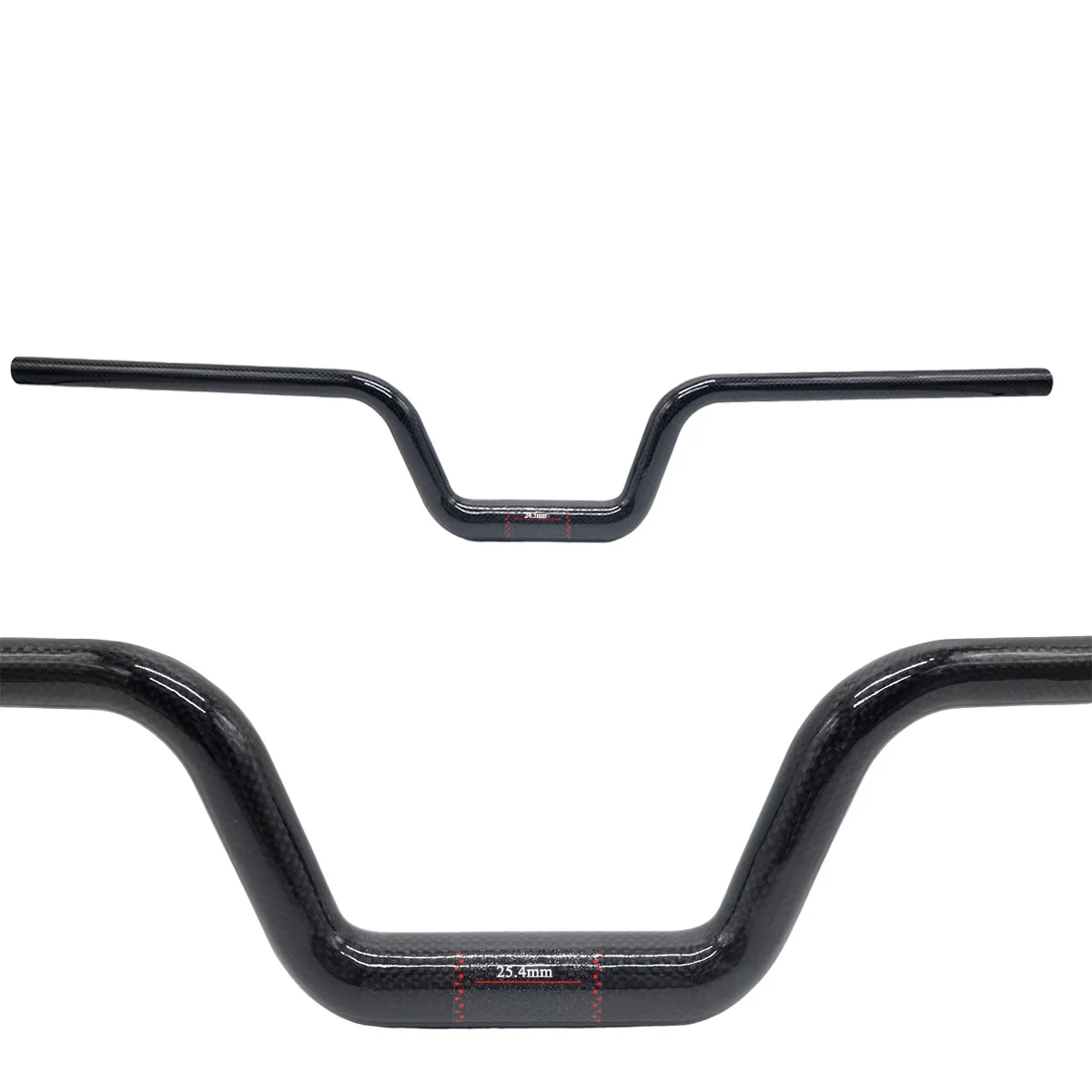 Carbon Fiber U-Shape MTB Bar No Logo Ultra Light Handlebar For Trail & City Riding Choose Length Matte Or Gloss,Diameter 25.4mm
Carbon Fiber U-Shape MTB Bar No Logo Ultra Light Handlebar For Trail & City Riding Choose Length Matte Or Gloss,Diameter 25.4mm