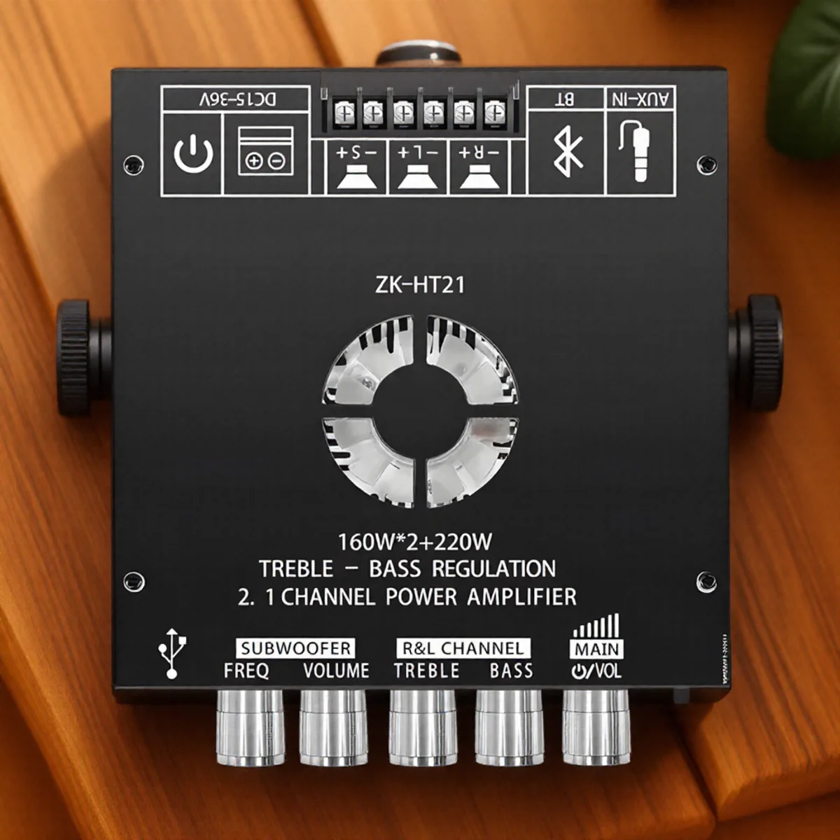 2,1-канальный цифровой усилитель мощности Bluetooth 160WX2 220 Вт TDA7498E Модуль сабвуфера с высоким и низким тоном 
2,1-канальный цифровой усилитель мощности Bluetooth 160WX2 220 Вт TDA7498E Модуль сабвуфера с высоким и низким тоном