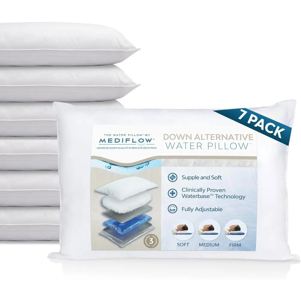 Adjustable Water Pillows for Pain Relief, Ideal for Side, Back, and Stomach Sleepers (Set of 7)
Adjustable Water Pillows for Pain Relief, Ideal for Side, Back, and Stomach Sleepers (Set of 7)