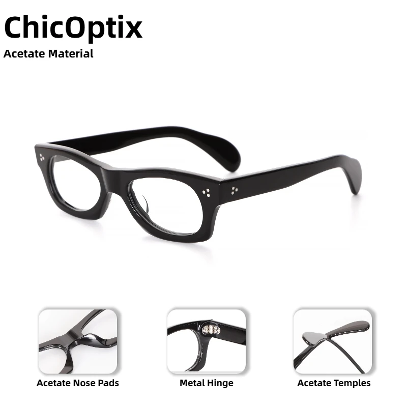 Vintage Fashion Brand Designer Women's Optical Glasses Acetate Frames Men's Unique Style Fashionable Rivet Design Glasses
Vintage Fashion Brand Designer Women's Optical Glasses Acetate Frames Men's Unique Style Fashionable Rivet Design Glasses
