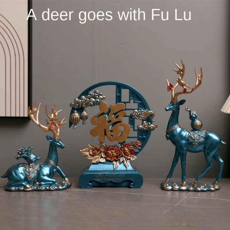 Fu Character-to-Deer Three-Piece Decoration Home Living Room Entrance TV Cabinet Decorations Fine Gifts
Fu Character-to-Deer Three-Piece Decoration Home Living Room Entrance TV Cabinet Decorations Fine Gifts