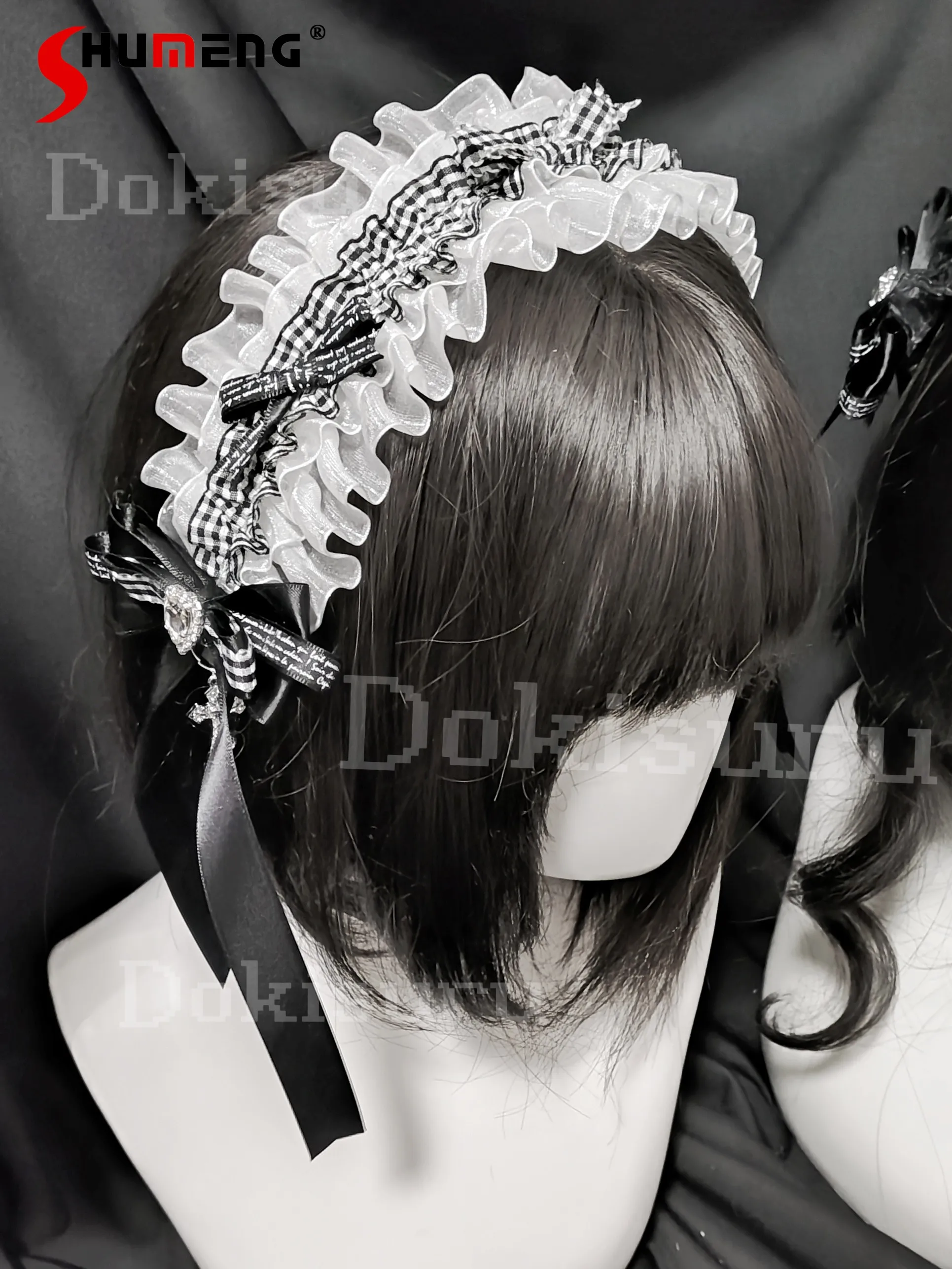 Original Japanese Subculture Mass Production Mine Gothic Headband Girl's Sweet Cool Lolita Headband y2k Hair Accessories Women
Original Japanese Subculture Mass Production Mine Gothic Headband Girl's Sweet Cool Lolita Headband y2k Hair Accessories Women