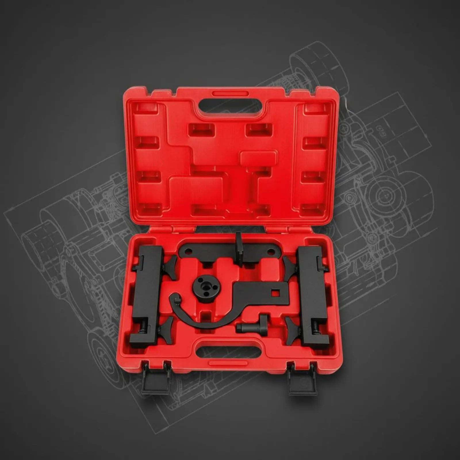 6 Pieces Engine Timing Tool Kit Long-Lasting Camshaft Engine Shaft Timing Tool Set Sturdy Duty Portable Storage Storage
6 Pieces Engine Timing Tool Kit Long-Lasting Camshaft Engine Shaft Timing Tool Set Sturdy Duty Portable Storage Storage