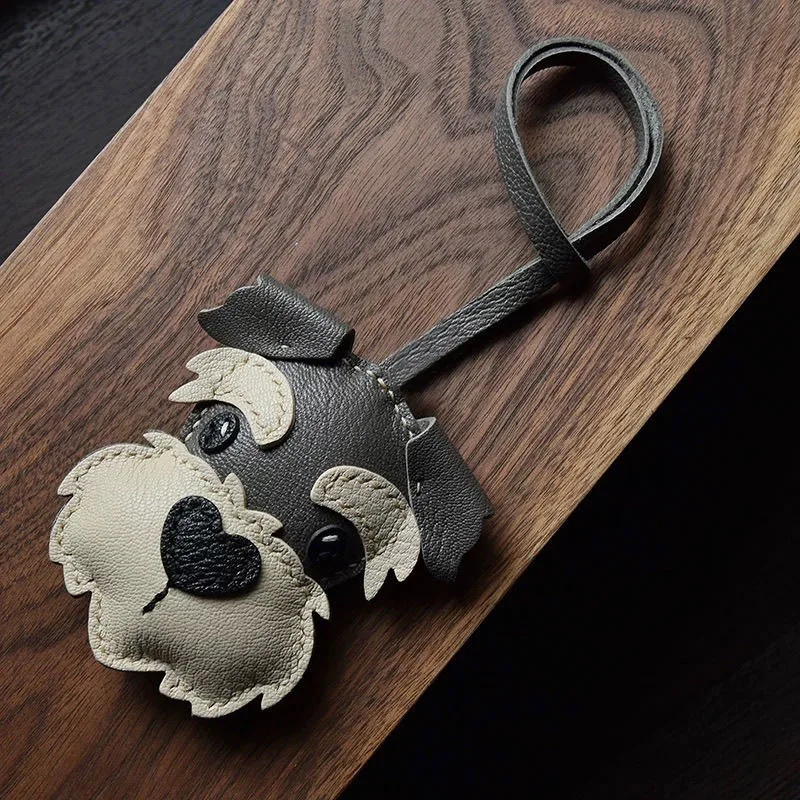 Genuine Leather Puppy Head Creative Bag Pendant Cute Schnauzer Corgi Bulldog Keychain Pendant Fashion Beetle Design Pendant
Genuine Leather Puppy Head Creative Bag Pendant Cute Schnauzer Corgi Bulldog Keychain Pendant Fashion Beetle Design Pendant
