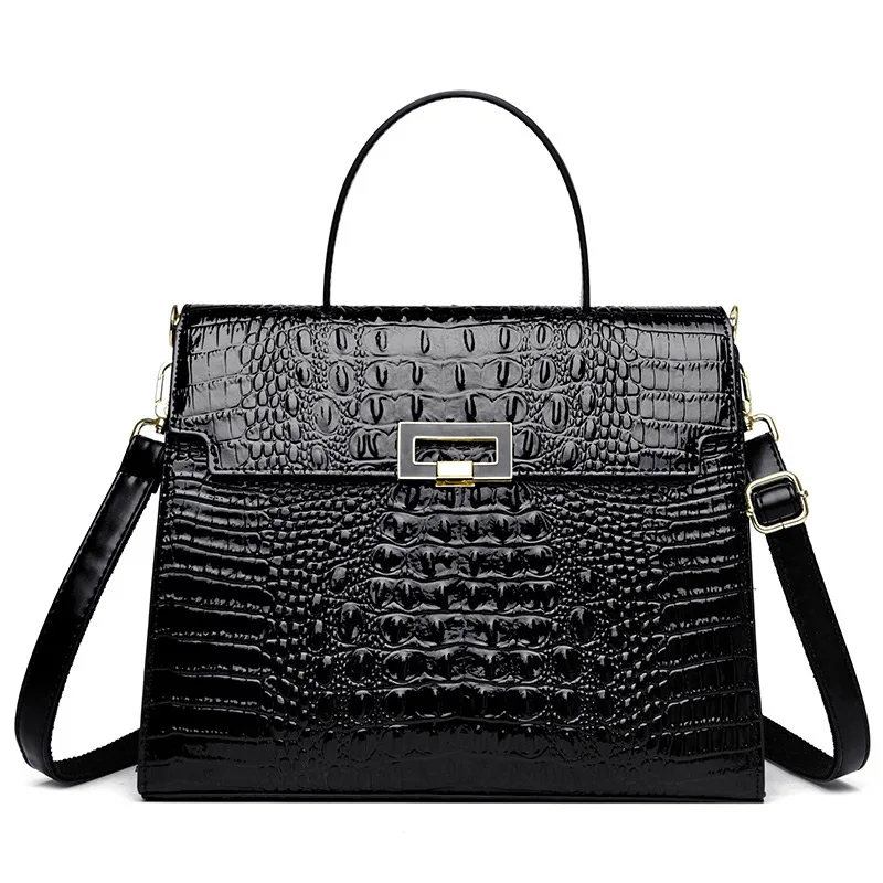 Brand Retro Crocodile Pattern Shoulder Messenger Bag 2025 Classic Handbag Trendy Fashion Shoulder Bag Lock Briefcase Women's Bag
Brand Retro Crocodile Pattern Shoulder Messenger Bag 2025 Classic Handbag Trendy Fashion Shoulder Bag Lock Briefcase Women's Bag