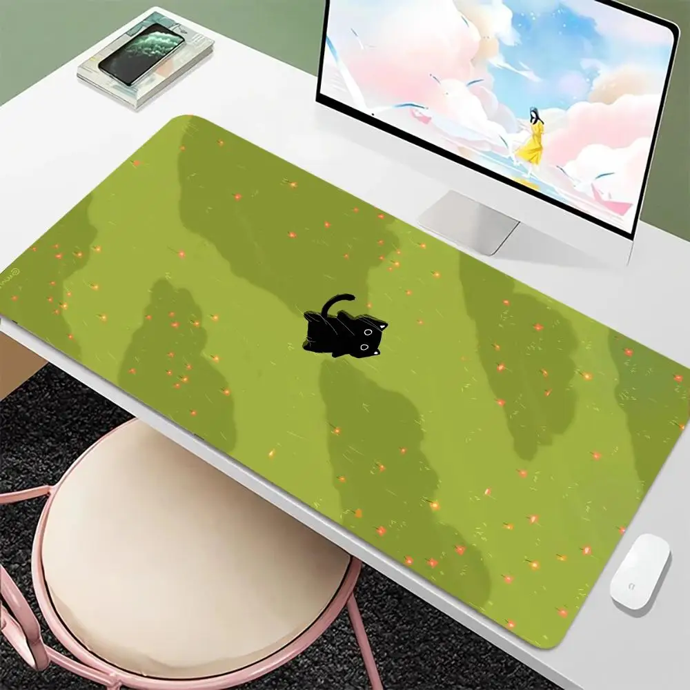 Lawn plant black cat Mouse Pad Large Gaming Mouse Pad Anti-Slip Rubber Base Desk Mat for Gamer Office Use Computer Accessories
Lawn plant black cat Mouse Pad Large Gaming Mouse Pad Anti-Slip Rubber Base Desk Mat for Gamer Office Use Computer Accessories