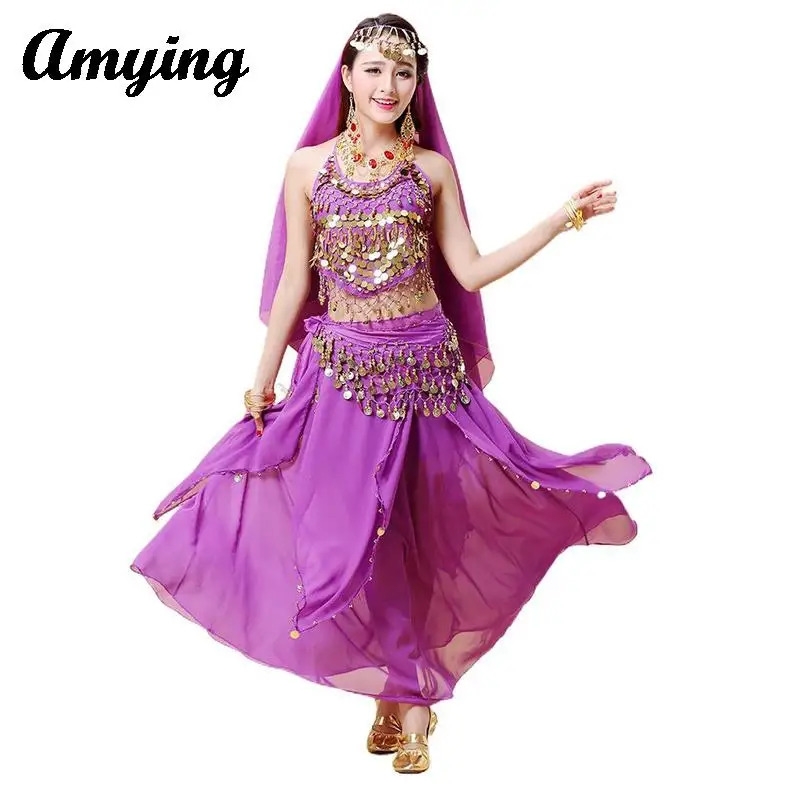 4PCS Lady Belly Dance Costume Set Women Stage Performance Practice Training Suit Indian Clothing Adjustable Back Strap on Top
4PCS Lady Belly Dance Costume Set Women Stage Performance Practice Training Suit Indian Clothing Adjustable Back Strap on Top