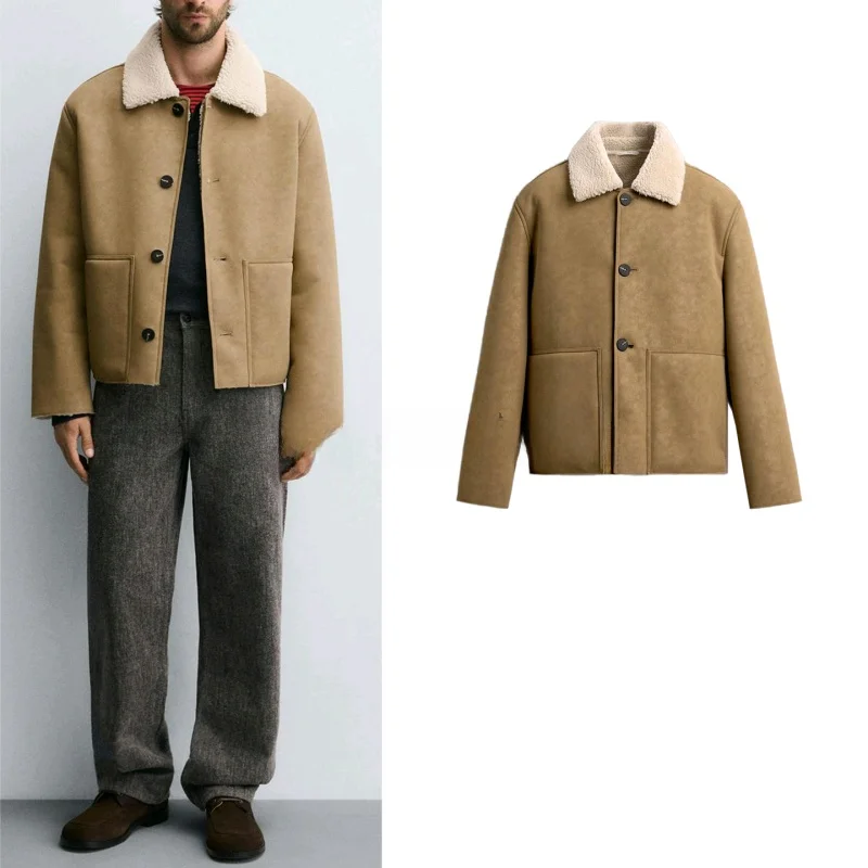Double-Sided Fleece Jacket Men's Long Sleeve Collar Winter New Arrival Youth Casual Style Polyester Fiber Regular Thickness
Double-Sided Fleece Jacket Men's Long Sleeve Collar Winter New Arrival Youth Casual Style Polyester Fiber Regular Thickness