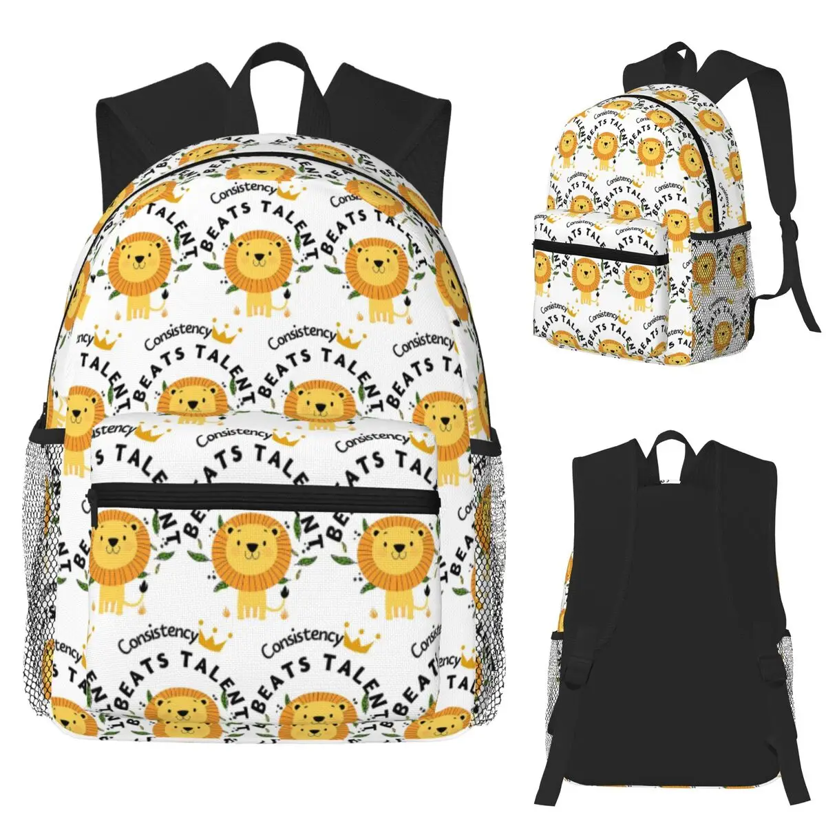 Consistency Beats Talent Lion Motivation Art Student Backpack School Bag Hiking Travel Daypack Fashion Bookbag Shoulder Bags 
Consistency Beats Talent Lion Motivation Art Student Backpack School Bag Hiking Travel Daypack Fashion Bookbag Shoulder Bags