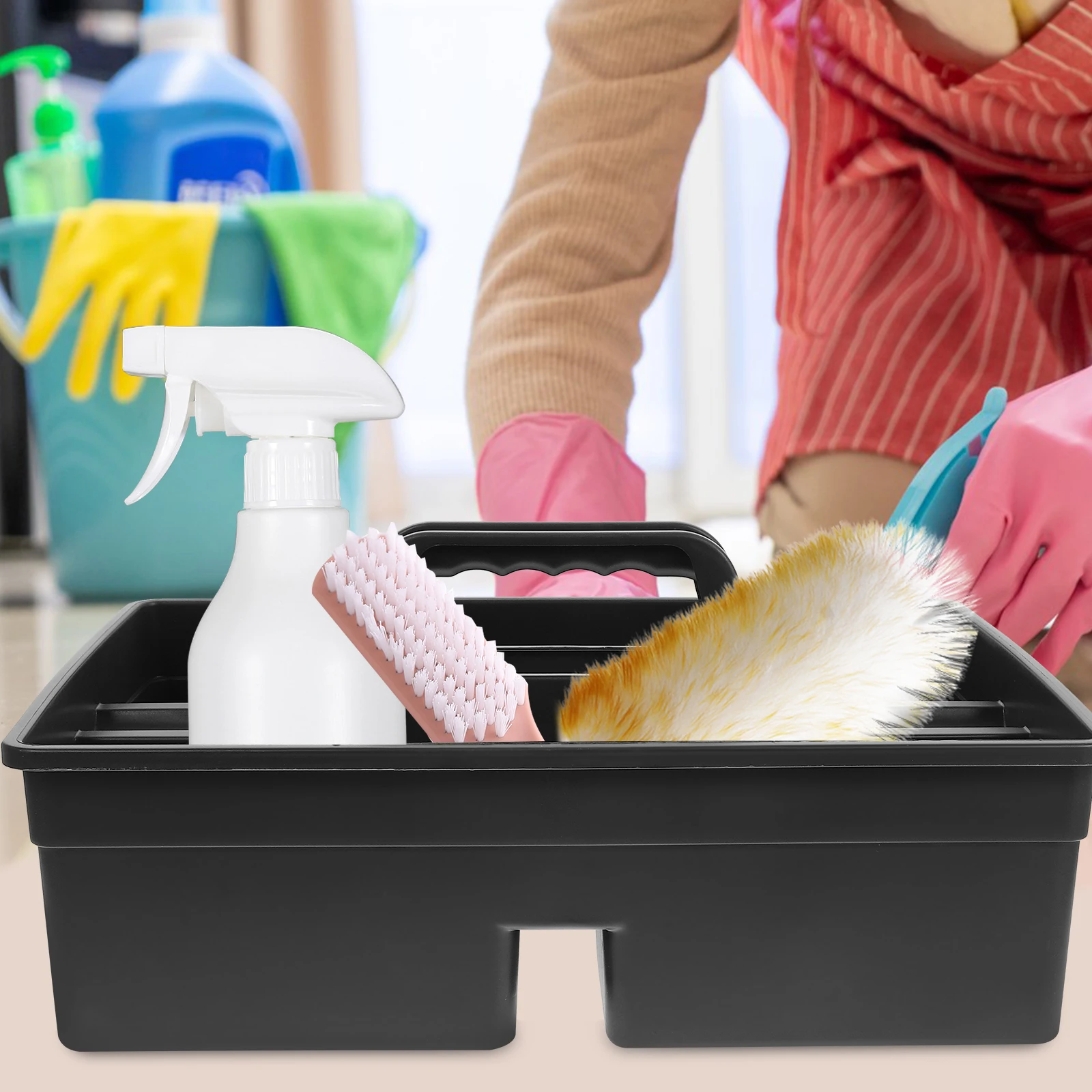 Large Capacity Dual Sides Tool Basket For Car Tools Cleaning Portable Plastic Box Dark Grey Pp Durable Two Side Storage Garage
Large Capacity Dual Sides Tool Basket For Car Tools Cleaning Portable Plastic Box Dark Grey Pp Durable Two Side Storage Garage