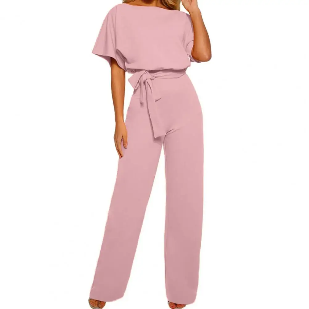 High-quality Jumpsuits for Women Stylish Women's Short Sleeve Jumpsuit with Tie Waist Belt Wide Leg Pant Casual for Clubwear
High-quality Jumpsuits for Women Stylish Women's Short Sleeve Jumpsuit with Tie Waist Belt Wide Leg Pant Casual for Clubwear