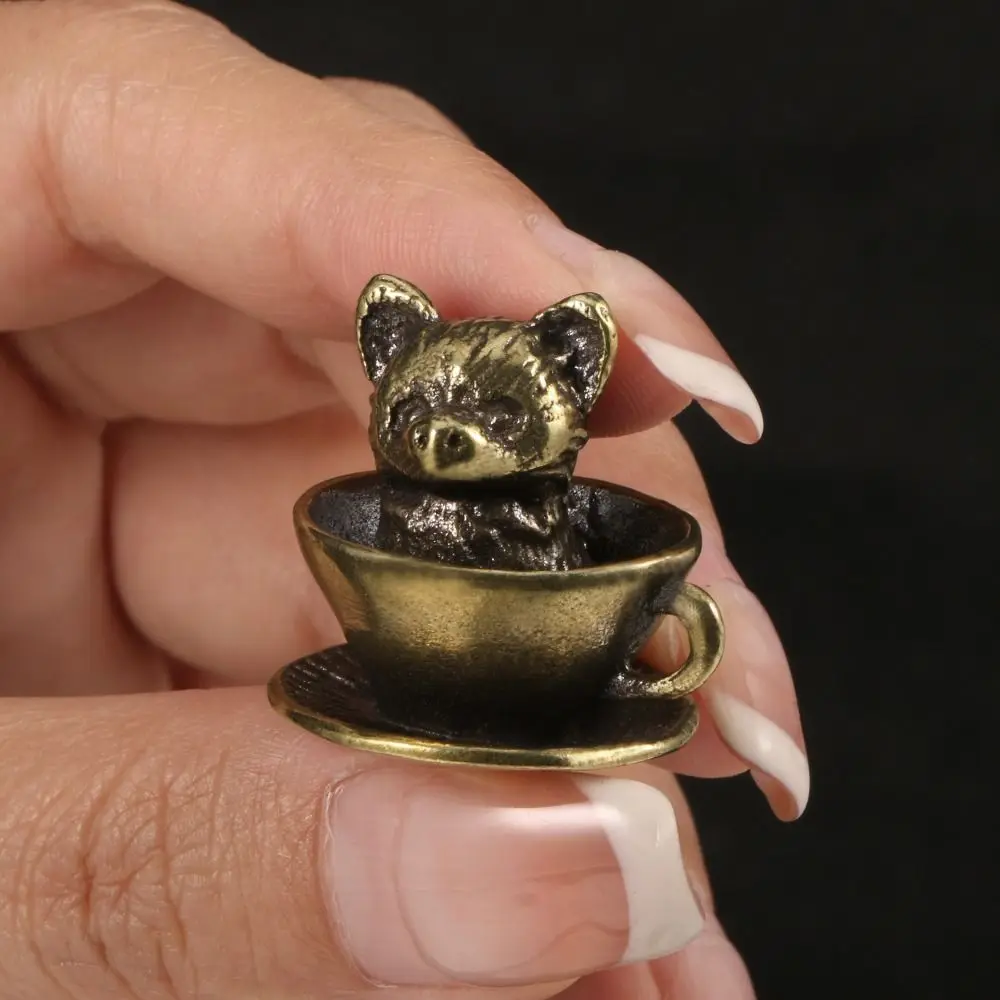 Retro Brass Coffee Cup Pet Figurines Copper Chinese Cat Dog Small Ornaments Funny Cute Mini Cat Dog Sculpture Home Decor Gifts
Retro Brass Coffee Cup Pet Figurines Copper Chinese Cat Dog Small Ornaments Funny Cute Mini Cat Dog Sculpture Home Decor Gifts