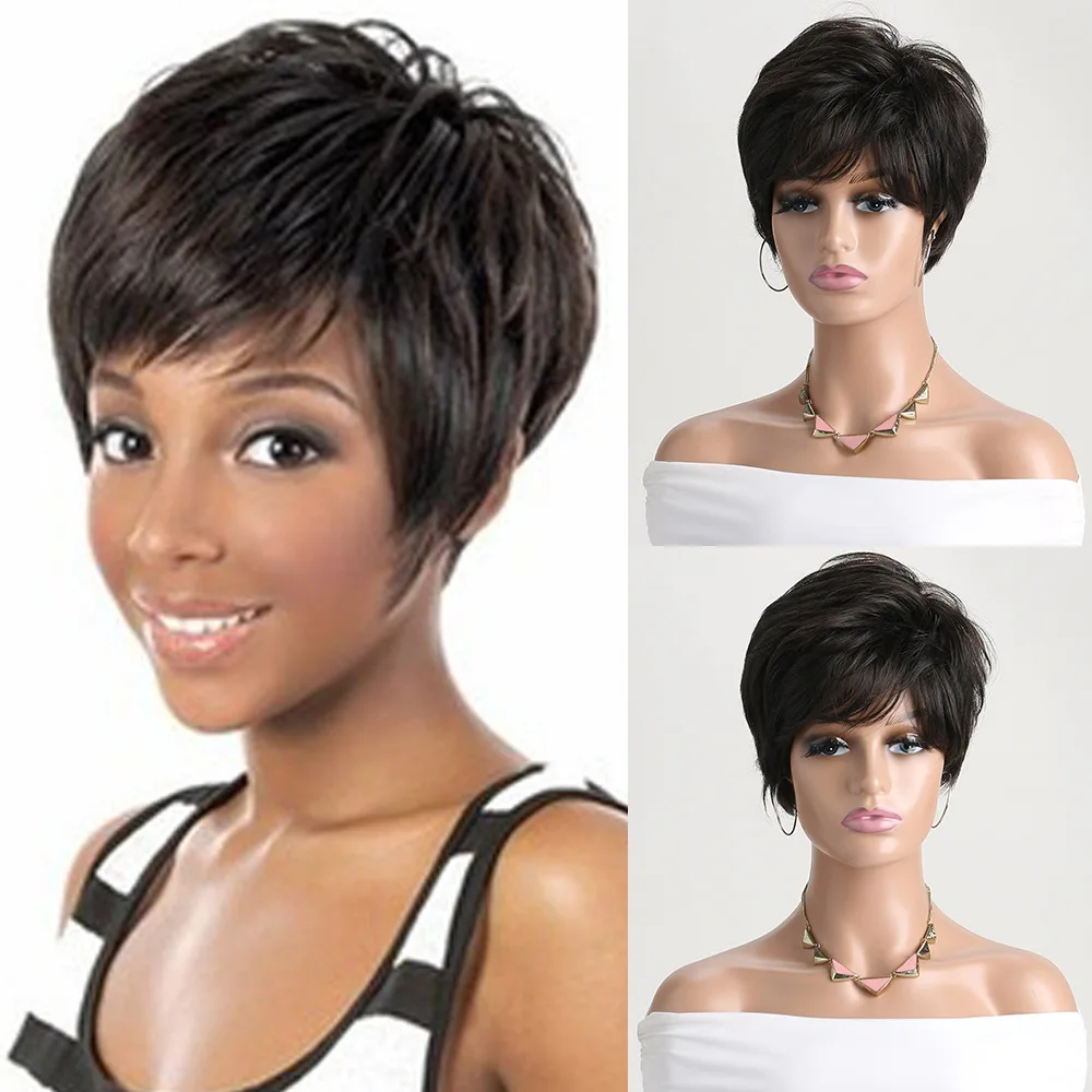 Fashion Synthetic Short Straight Wig for Women Daily Party Date Natural Look Heat Resistant Hair
Fashion Synthetic Short Straight Wig for Women Daily Party Date Natural Look Heat Resistant Hair