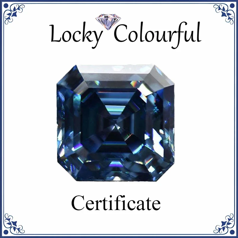 Moissanite Asscher Shape Top Quality Sapphire Blue Color Beads for Charms DIY Jewelry Making Ring Materials with GRA Certificate
Moissanite Asscher Shape Top Quality Sapphire Blue Color Beads for Charms DIY Jewelry Making Ring Materials with GRA Certificate