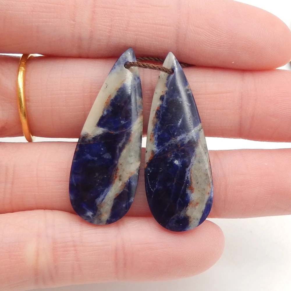 Natural African Sodalite Water Drop Earrings for Women, Gemstone Earrings Beads for Jewelry Making
Natural African Sodalite Water Drop Earrings for Women, Gemstone Earrings Beads for Jewelry Making