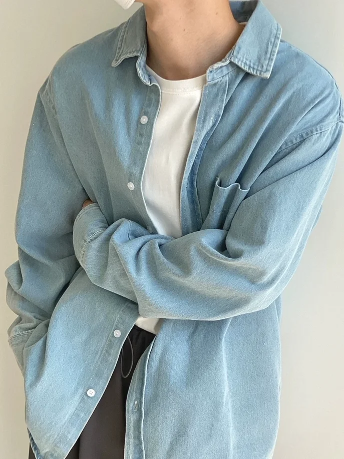 American Washed Vintage Denim Shirt Men Casual Workwear Long Sleeve Open Cardigan Single Pocket Hard Cloth Wear Resistant Shi...
American Washed Vintage Denim Shirt Men Casual Workwear Long Sleeve Open Cardigan Single Pocket Hard Cloth Wear Resistant Shi...