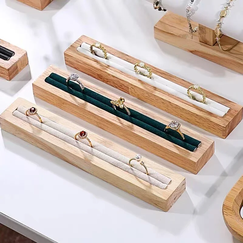 Solid Wood Ring Earrings Display Rack Wooden Tray Jewelry Display Plate Jewelry Storage Counter Jewelry Decoration Display Props
Solid Wood Ring Earrings Display Rack Wooden Tray Jewelry Display Plate Jewelry Storage Counter Jewelry Decoration Display Props