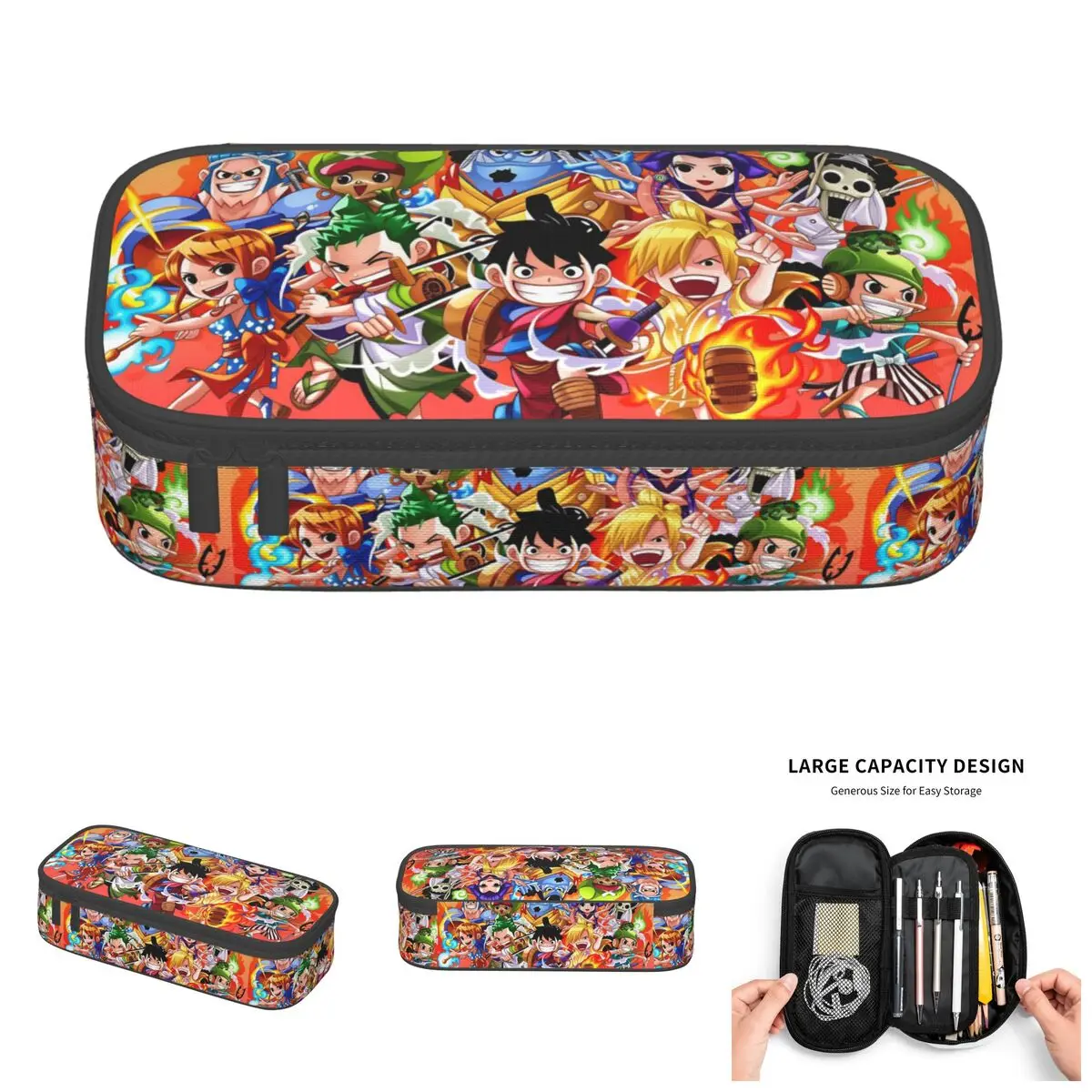 Roronoa Zoro One Piece Nami Luffy Cute Pencil Cases Large Capacity Sanji Usopp Nico Robin Pencil Pouch Students Stationery
Roronoa Zoro One Piece Nami Luffy Cute Pencil Cases Large Capacity Sanji Usopp Nico Robin Pencil Pouch Students Stationery