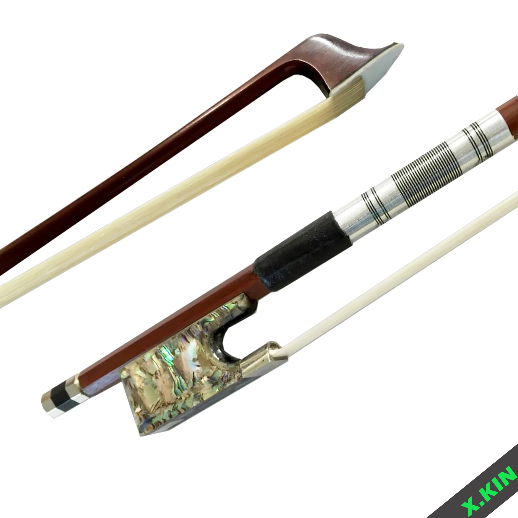 Abalone Slice Ponytail Library Violin Bow Professional Grade Examination High Quality Brazilian Wood Pure Ponytail
Abalone Slice Ponytail Library Violin Bow Professional Grade Examination High Quality Brazilian Wood Pure Ponytail