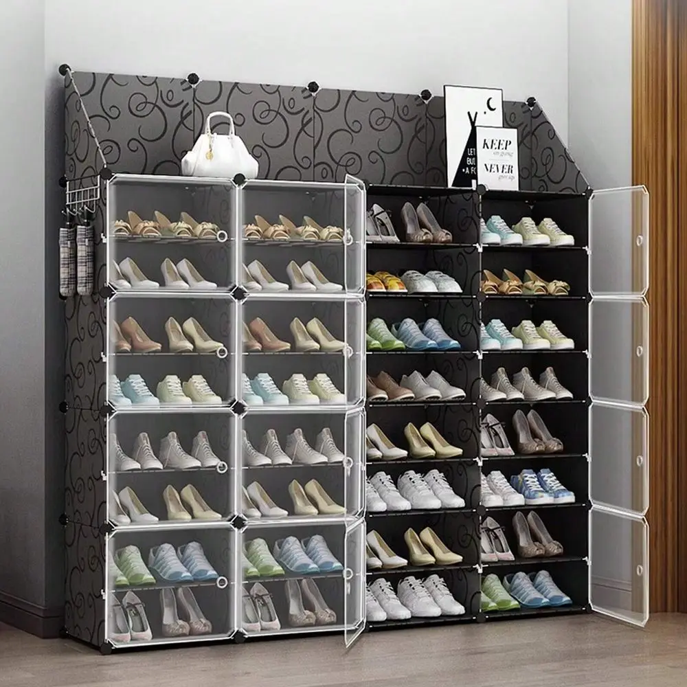 Rack Storage Cabinet With Doors, Key Holder, Portable Shoes Organizer, Expandable Standing Rack, Storage 6496 Pairs Shoes, Boot
Rack Storage Cabinet With Doors, Key Holder, Portable Shoes Organizer, Expandable Standing Rack, Storage 6496 Pairs Shoes, Boot