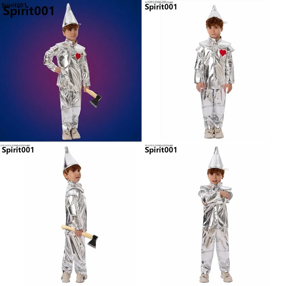 Tin Man Wizard of Oz Halloween Costume Silver Red Heart Cosplay for Kids Boy
Tin Man Wizard of Oz Halloween Costume Silver Red Heart Cosplay for Kids Boy