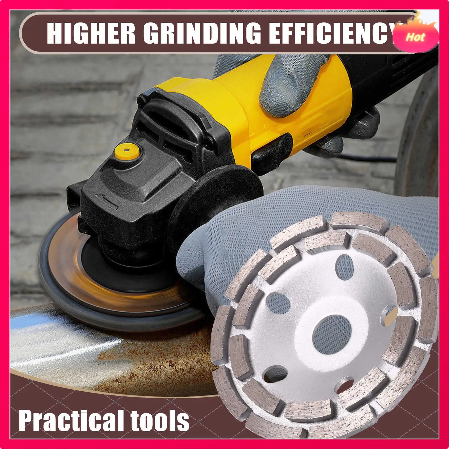 Diamond Grinding Disc 125MM Diamond Grinder Wheel Abrasives Concrete Tools Metalworking Cutting Wheels Cup Saw
Diamond Grinding Disc 125MM Diamond Grinder Wheel Abrasives Concrete Tools Metalworking Cutting Wheels Cup Saw