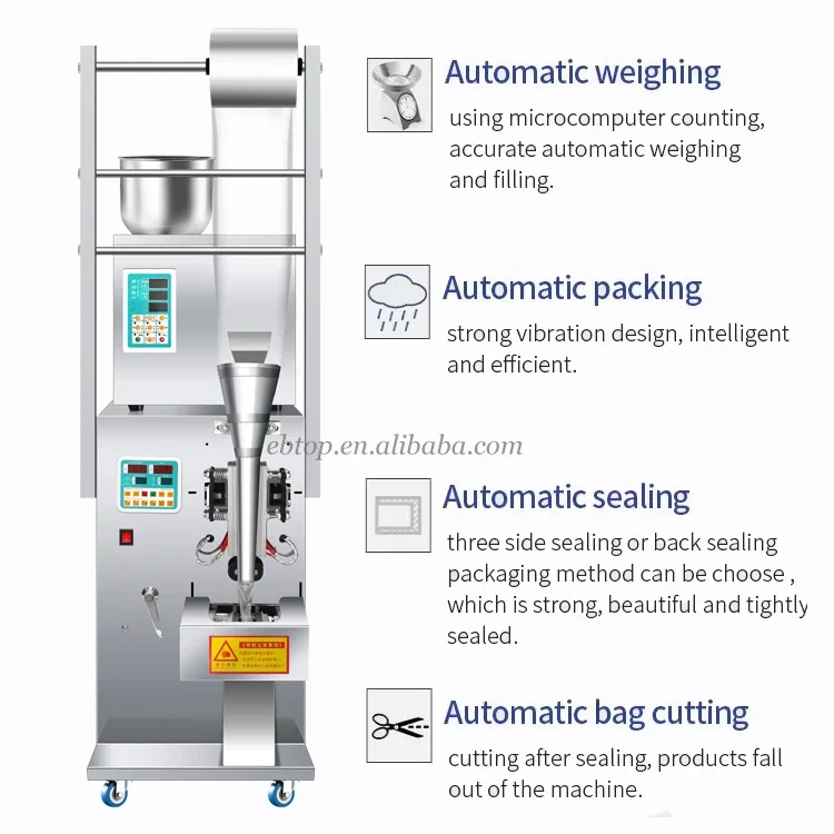 Best-selling New Snack Food Potato Chips Popcorn Packaging Machine For Snack Plantain Chips
Best-selling New Snack Food Potato Chips Popcorn Packaging Machine For Snack Plantain Chips