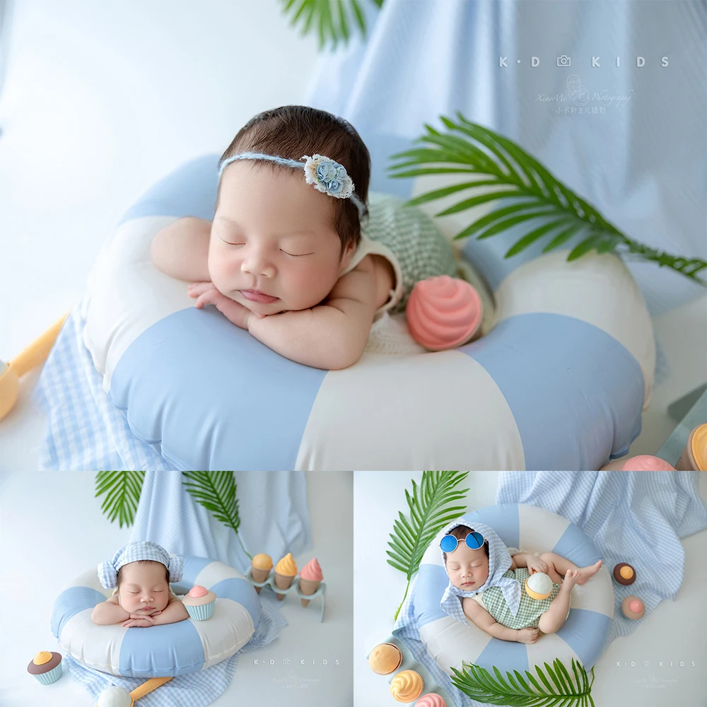 Summer Baby Photography Clothing Color Matching Swimming Ring Ice Cream Newborn Photo Props Baby Clothing + Hat Headscarf Set
Summer Baby Photography Clothing Color Matching Swimming Ring Ice Cream Newborn Photo Props Baby Clothing + Hat Headscarf Set