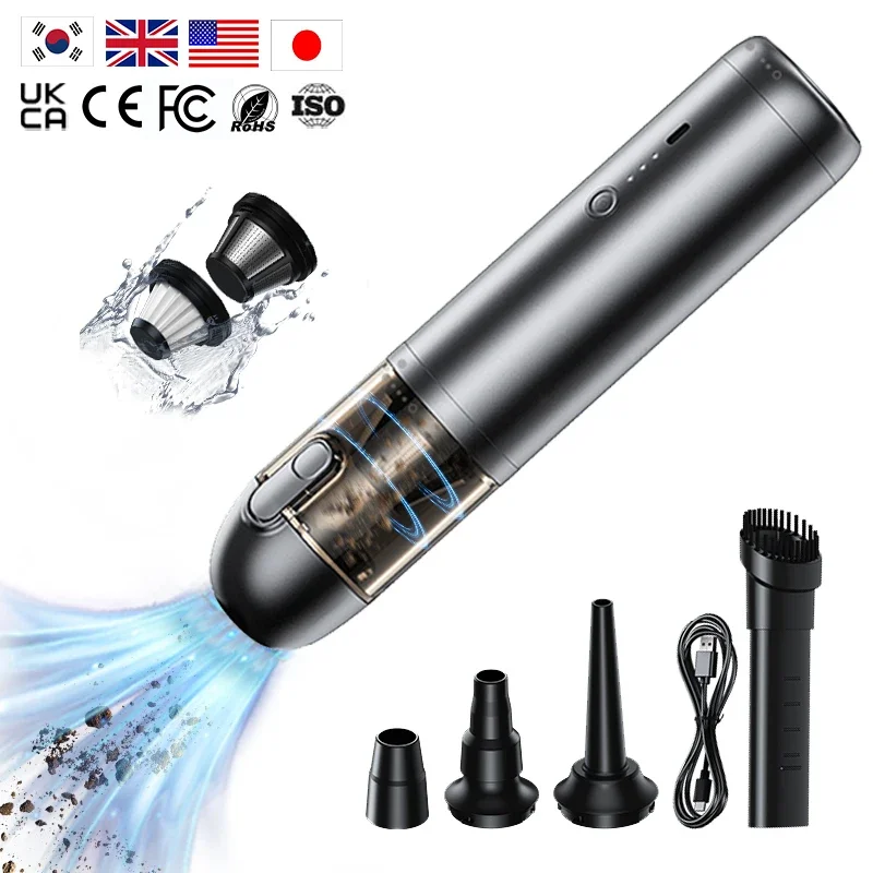 Auto Air Dust Buster Cordless Rechargeable 15000pa Powerful Wireless Handheld Vacuum Portable Hand Vacuum Cleaner
Auto Air Dust Buster Cordless Rechargeable 15000pa Powerful Wireless Handheld Vacuum Portable Hand Vacuum Cleaner