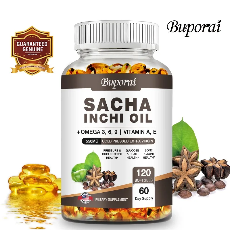 Sacha Inchi Oil Supplement - Lowers Cholesterol, Promotes Heart and Joint Health, Supports Brain Function, Boosts Immunity
Sacha Inchi Oil Supplement - Lowers Cholesterol, Promotes Heart and Joint Health, Supports Brain Function, Boosts Immunity