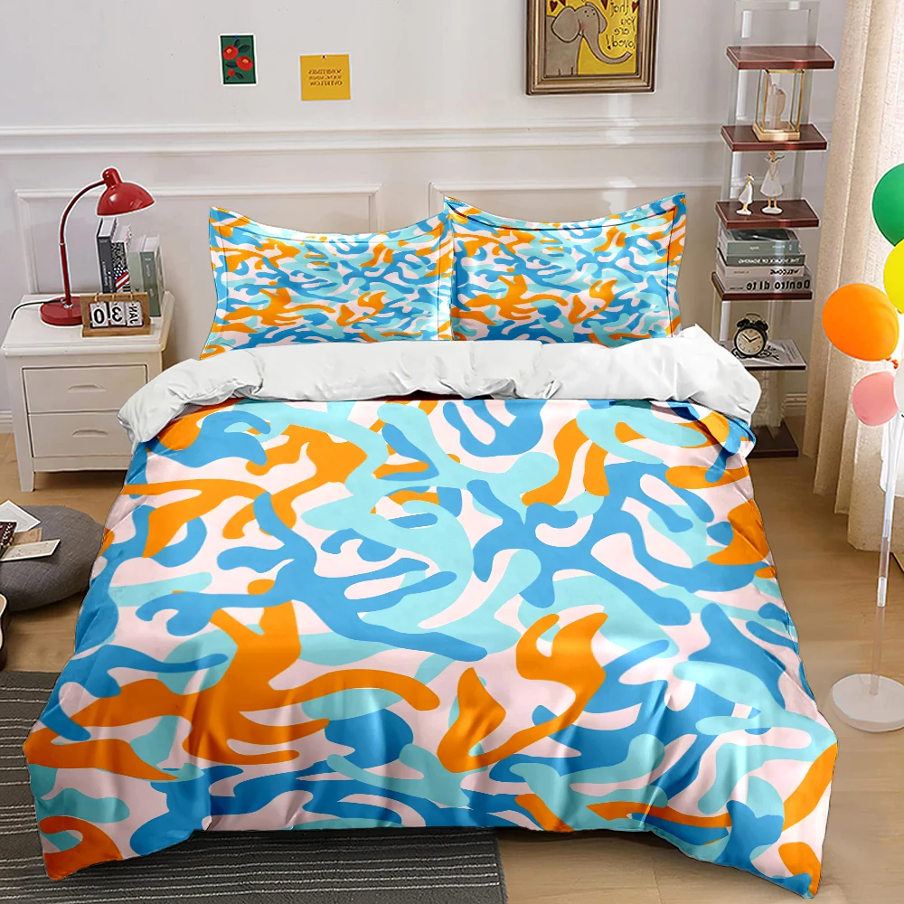 Abstract Blue and Orange Shapes Print Soft Comfortable Duvet Cover Bedding Set Included 1*Duvet Cover 2*Pillowcases
Abstract Blue and Orange Shapes Print Soft Comfortable Duvet Cover Bedding Set Included 1*Duvet Cover 2*Pillowcases