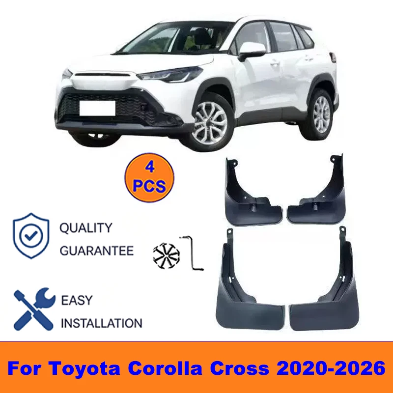 4Pcs Mud Flaps For Toyota Corolla Cross 2020-2026 - Splash Guards Front&Rear Wheel Fender Mudguards Car Exterior Protection
4Pcs Mud Flaps For Toyota Corolla Cross 2020-2026 - Splash Guards Front&Rear Wheel Fender Mudguards Car Exterior Protection