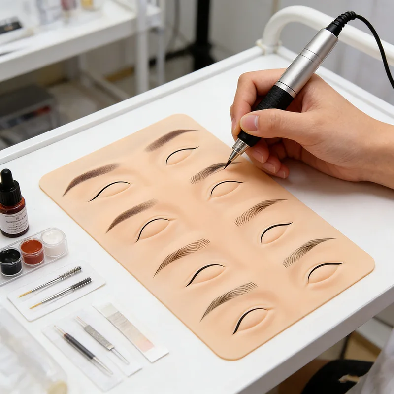 Semi-permanent Makeup Tattoo Training Eyebrow Eyeliners Exercise Silicone Tattoo Practice Skin Eyebrow Eye Block Eyelid 1pc/2pcs
Semi-permanent Makeup Tattoo Training Eyebrow Eyeliners Exercise Silicone Tattoo Practice Skin Eyebrow Eye Block Eyelid 1pc/2pcs