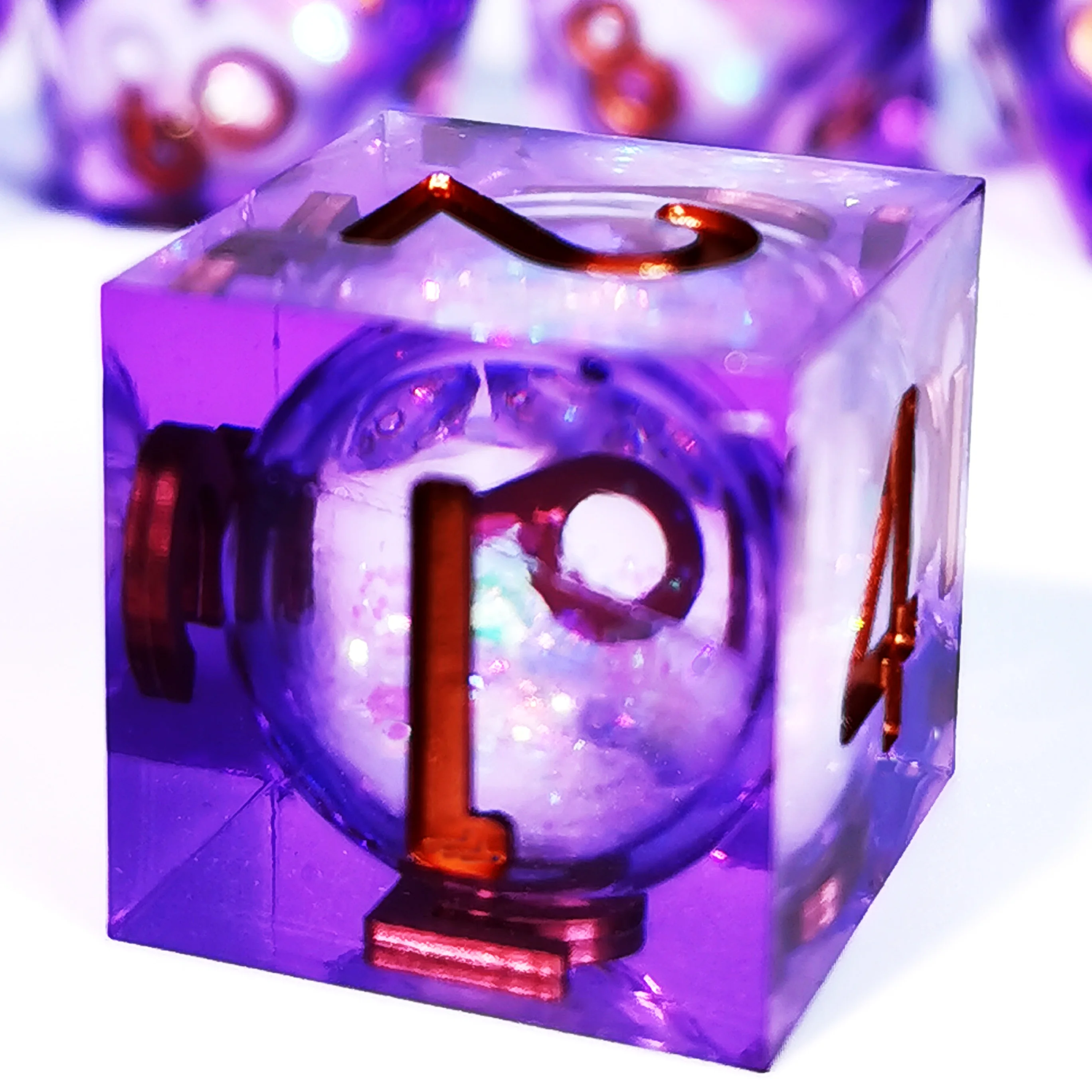 Purple Resin DND Dice Set - 7 Piece Polyhedral Dice for Dungeons and Dragons, Translucent D&D RPG Gaming Dice
Purple Resin DND Dice Set - 7 Piece Polyhedral Dice for Dungeons and Dragons, Translucent D&D RPG Gaming Dice