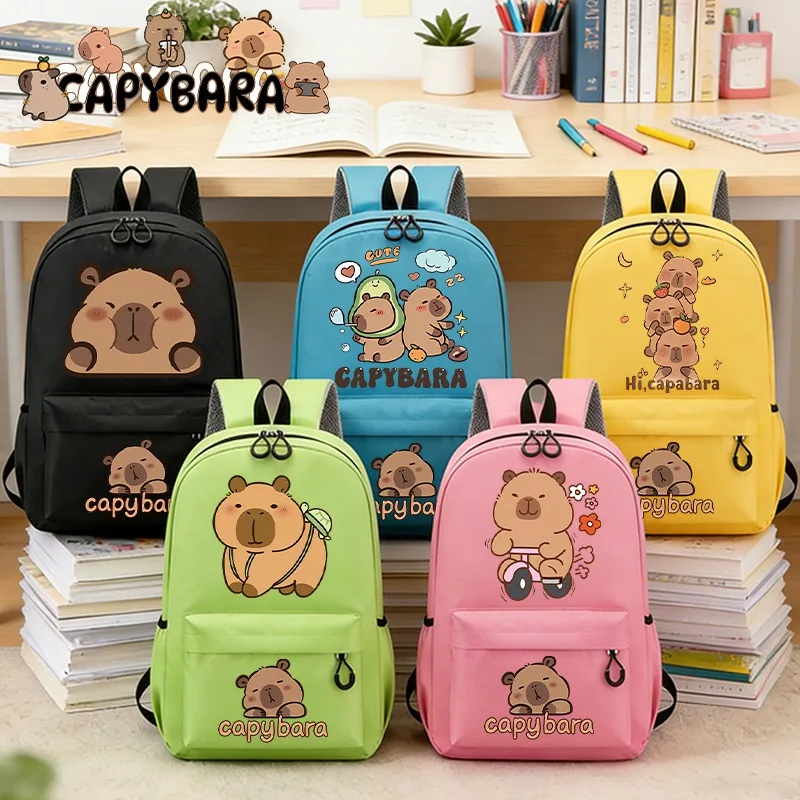 Capybara Students Backpack Kawaii Animal Backpacks Cartoon Print Book Bag Large Capacity Watertight Girls Schoolbags Boys Gifts
Capybara Students Backpack Kawaii Animal Backpacks Cartoon Print Book Bag Large Capacity Watertight Girls Schoolbags Boys Gifts