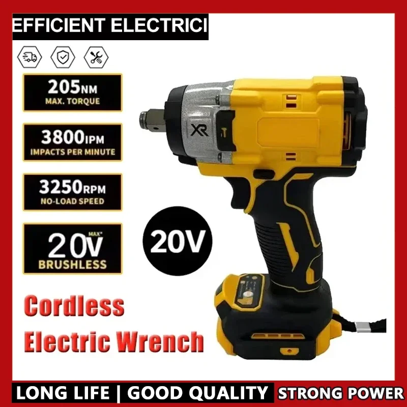 Подходит для Dewalt, совместимый беспроводной электрический ключ, 3250 об/мин, 205 Нм, бесщеточный ударный инструмент с высоким крутящим моментом, инструмент для ремонта батареи 20 В
Подходит для Dewalt, совместимый беспроводной электрический ключ, 3250 об/мин, 205 Нм, бесщеточный ударный инструмент с высоким крутящим моментом, инструмент для ремонта батареи 20 В