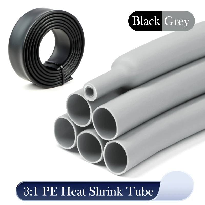 Black/Grey Dia1.6/2.4~50mm 3:1 With Glue Heat Shrink Tube Double Wall Heat Shrinkable Tubing Polyolefin Insulated Cable Sleeve
Black/Grey Dia1.6/2.4~50mm 3:1 With Glue Heat Shrink Tube Double Wall Heat Shrinkable Tubing Polyolefin Insulated Cable Sleeve