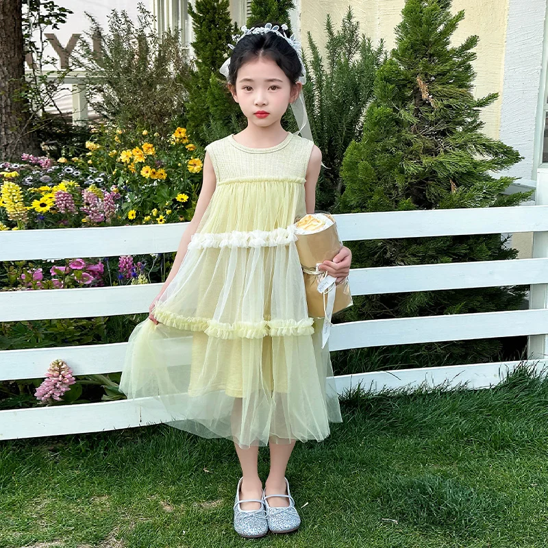 Children's Summer Dress 2025 New Girl's Yarn Dress Sleeveless Princess Dress Birthday Gift Party Dress Vacation Skirt
Children's Summer Dress 2025 New Girl's Yarn Dress Sleeveless Princess Dress Birthday Gift Party Dress Vacation Skirt