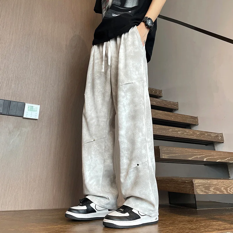 American Style Tie Dye Vintage Men's Casual Baggy Pants Summer Autumn Fashion Korean High Street Straight Leg Wide Leg Pants
American Style Tie Dye Vintage Men's Casual Baggy Pants Summer Autumn Fashion Korean High Street Straight Leg Wide Leg Pants