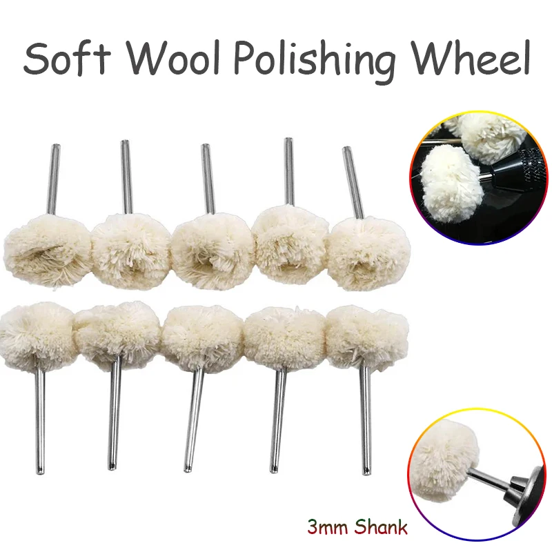 10/20/30pcs Wool Polishing Wheel 3mm Shank Artificial Wool Buffing Wheel Grinder Head Rotary Tools For Stone Metal and Nonmetal
10/20/30pcs Wool Polishing Wheel 3mm Shank Artificial Wool Buffing Wheel Grinder Head Rotary Tools For Stone Metal and Nonmetal