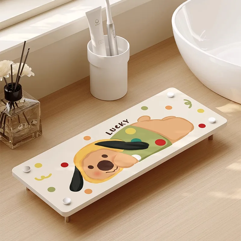 Cute Cartoon Diatomite Storage Rack, Water Absorbent Mat for Bathroom Vanity, Quick-Drying Cup Holder for Toilet & Washroom
Cute Cartoon Diatomite Storage Rack, Water Absorbent Mat for Bathroom Vanity, Quick-Drying Cup Holder for Toilet & Washroom