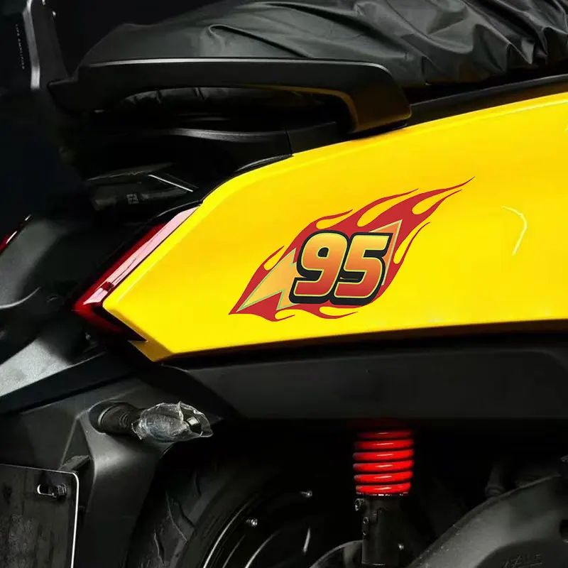 Number 95 Flame Sticker, Waterproof Vinyl Decal for Car Motorcycle, Red Yellow Lightning Design
Number 95 Flame Sticker, Waterproof Vinyl Decal for Car Motorcycle, Red Yellow Lightning Design