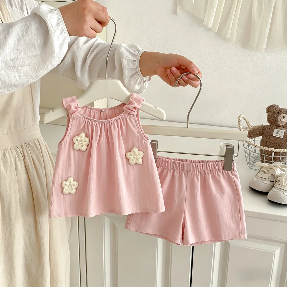 2pc/Set Baby Girl Set Summer Cute Cartoon Top Shorts Girls' Clothing Cute Beach Baby Set
2pc/Set Baby Girl Set Summer Cute Cartoon Top Shorts Girls' Clothing Cute Beach Baby Set 