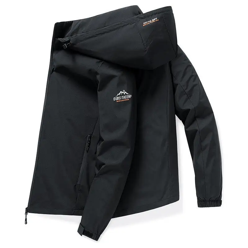Men's Windproof Waterproof Wear-Resistant Jacket Spring Autumn Casual Slimming Trendy Workwear Stormcoat Capless Modern Style
Men's Windproof Waterproof Wear-Resistant Jacket Spring Autumn Casual Slimming Trendy Workwear Stormcoat Capless Modern Style