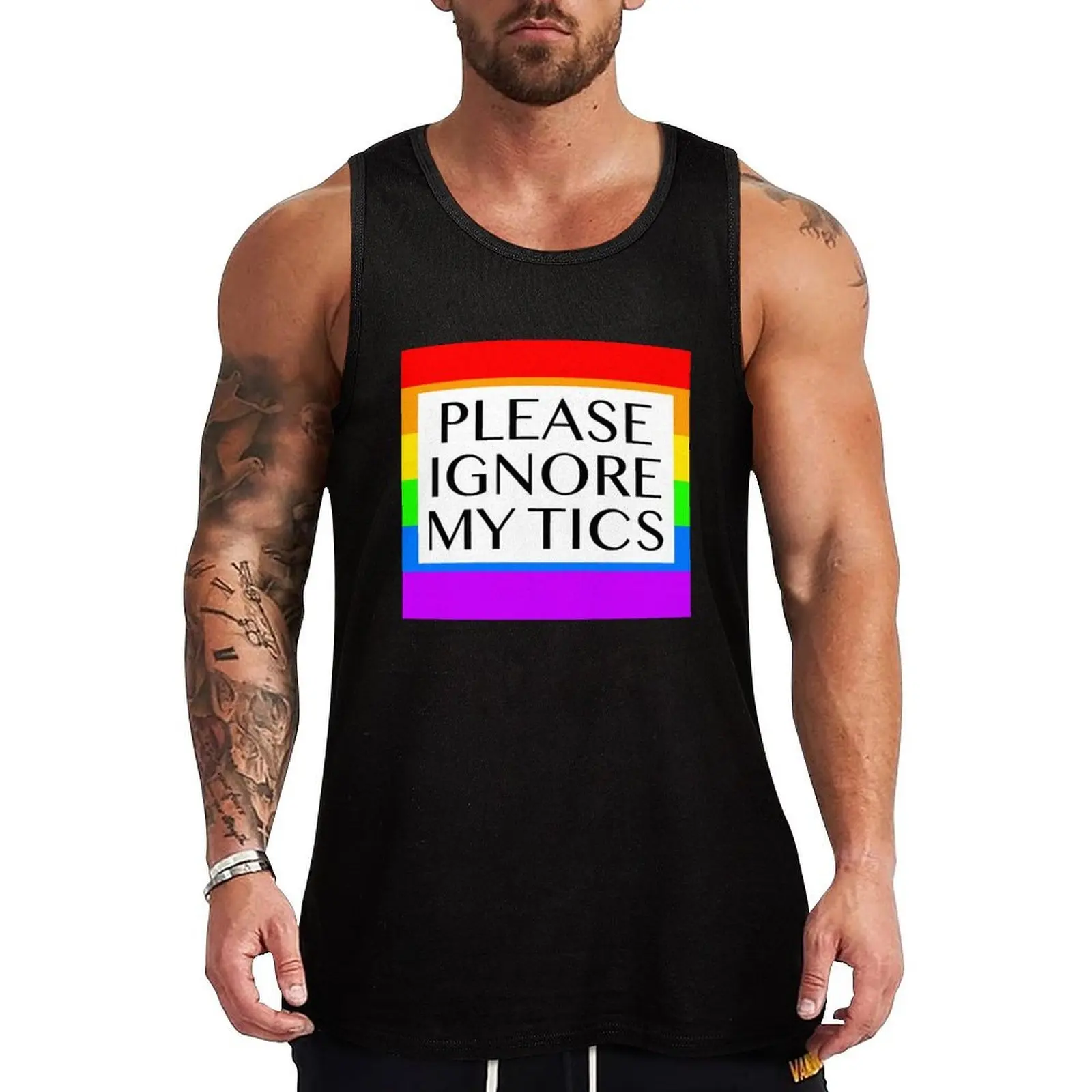 Please ignore my tics (Rainbow) Tank Top gym for men anime top Men's vest Gym wear
Please ignore my tics (Rainbow) Tank Top gym for men anime top Men's vest Gym wear