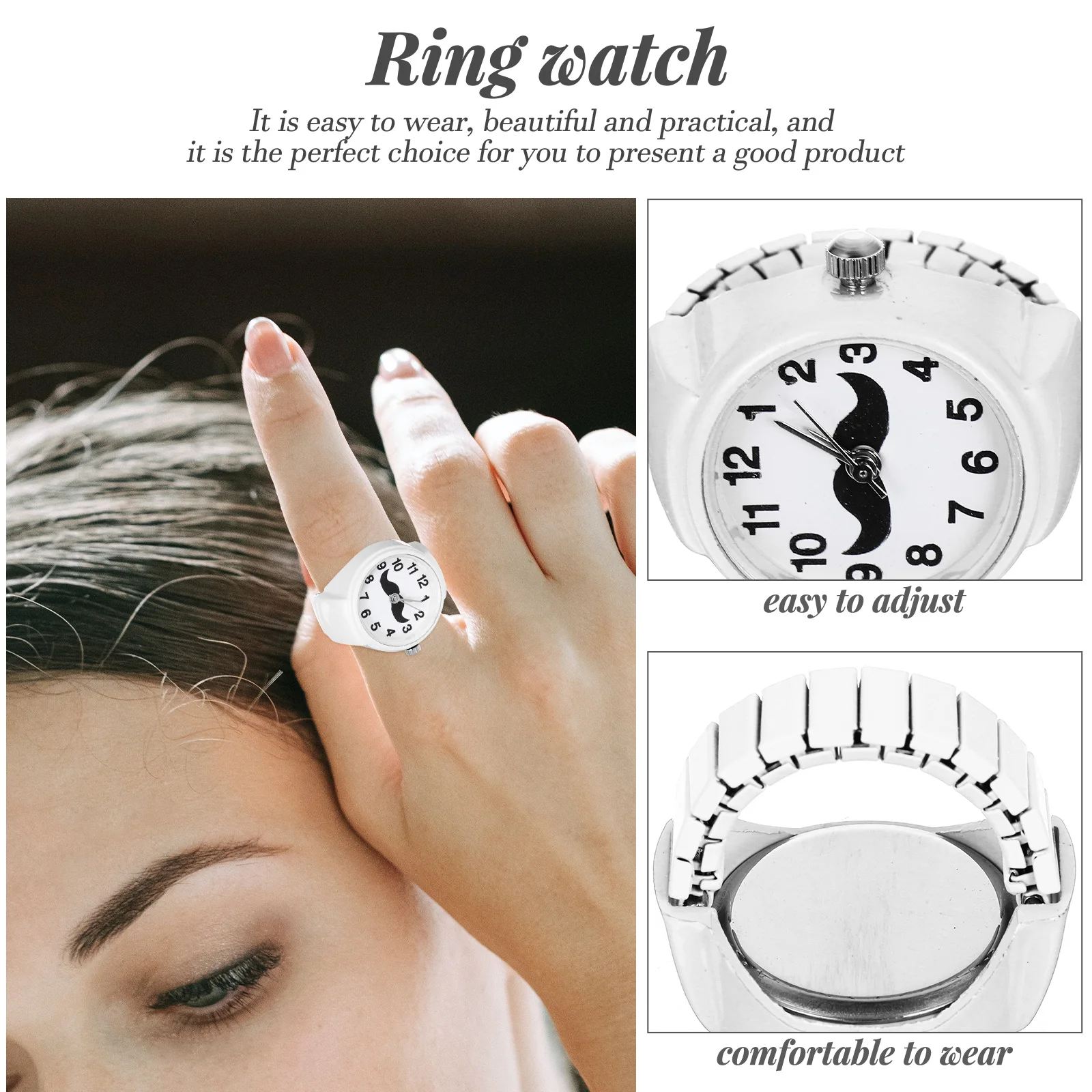 Finger Glitter Elastic Ring Watch Decorative Small Round Watches For Women Fashion Casual Accessory Festival Gift 2024 Stylish
Finger Glitter Elastic Ring Watch Decorative Small Round Watches For Women Fashion Casual Accessory Festival Gift 2024 Stylish