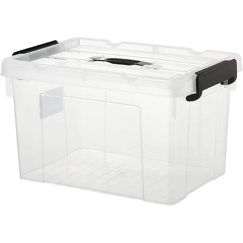 10.5/ 18.5 Quart Plastic Storage Bins with Lids, 6-Pack Stackable Clear Storage Organizing Box with Handle
10.5/ 18.5 Quart Plastic Storage Bins with Lids, 6-Pack Stackable Clear Storage Organizing Box with Handle