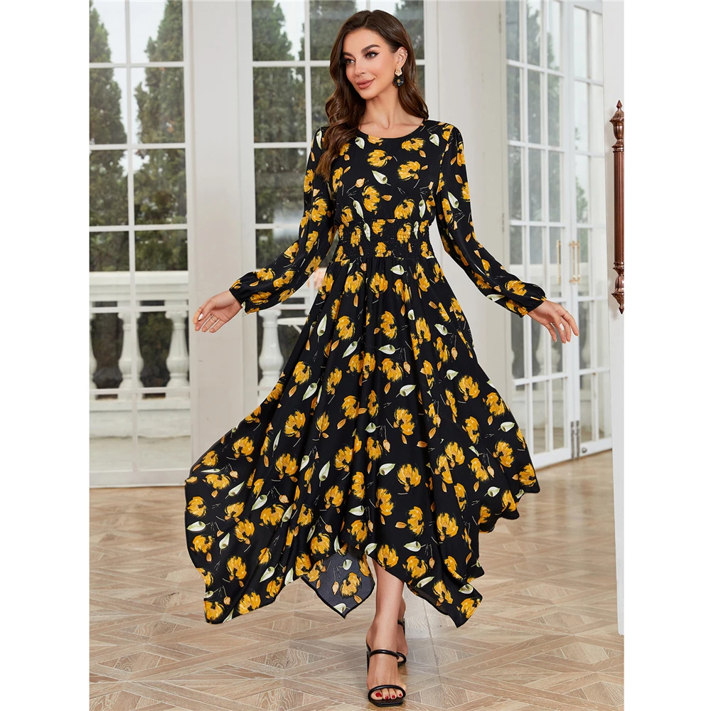 2024 Long Sleeve Muslim Dresses Women Summer Dress O-neck Vintage Floral Printed Dress Casual Abaya Hijab Dresses Long Vestidos
2024 Long Sleeve Muslim Dresses Women Summer Dress O-neck Vintage Floral Printed Dress Casual Abaya Hijab Dresses Long Vestidos
